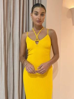 Viktoria & Woods Reynolds Dress In Mango -Coco & Lola SHOP Vik and Woods Low Res 60 600x