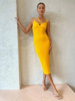 Viktoria & Woods Reynolds Dress In Mango -Coco & Lola SHOP Vik and Woods Low Res 65 600x