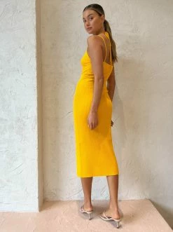 Viktoria & Woods Reynolds Dress In Mango -Coco & Lola SHOP Vik and Woods Low Res 72 600x