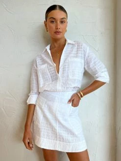 Viktoria & Woods Coterie Skirt In White Stripe -Coco & Lola SHOP Viktoria Woods Lowres 27 e3be2710 6f2e 4567 b4d8 b8e3fcd3f06a 600x