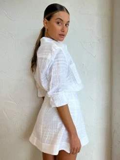 Viktoria & Woods Coterie Skirt In White Stripe -Coco & Lola SHOP Viktoria Woods Lowres 31 2aa025d3 bc65 4d99 a5d3 d55b4a9f6e24 600x