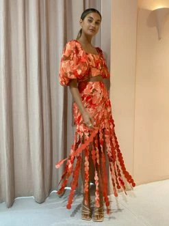 Acler Miranda Skirt In Amber Bloom -Coco & Lola SHOP acler lowres april 16 600x