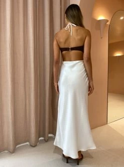 Bec & Bridge Nadia Cut Out Dress In Chocolate/Ivory -Coco & Lola SHOP b b lowres 14 600x